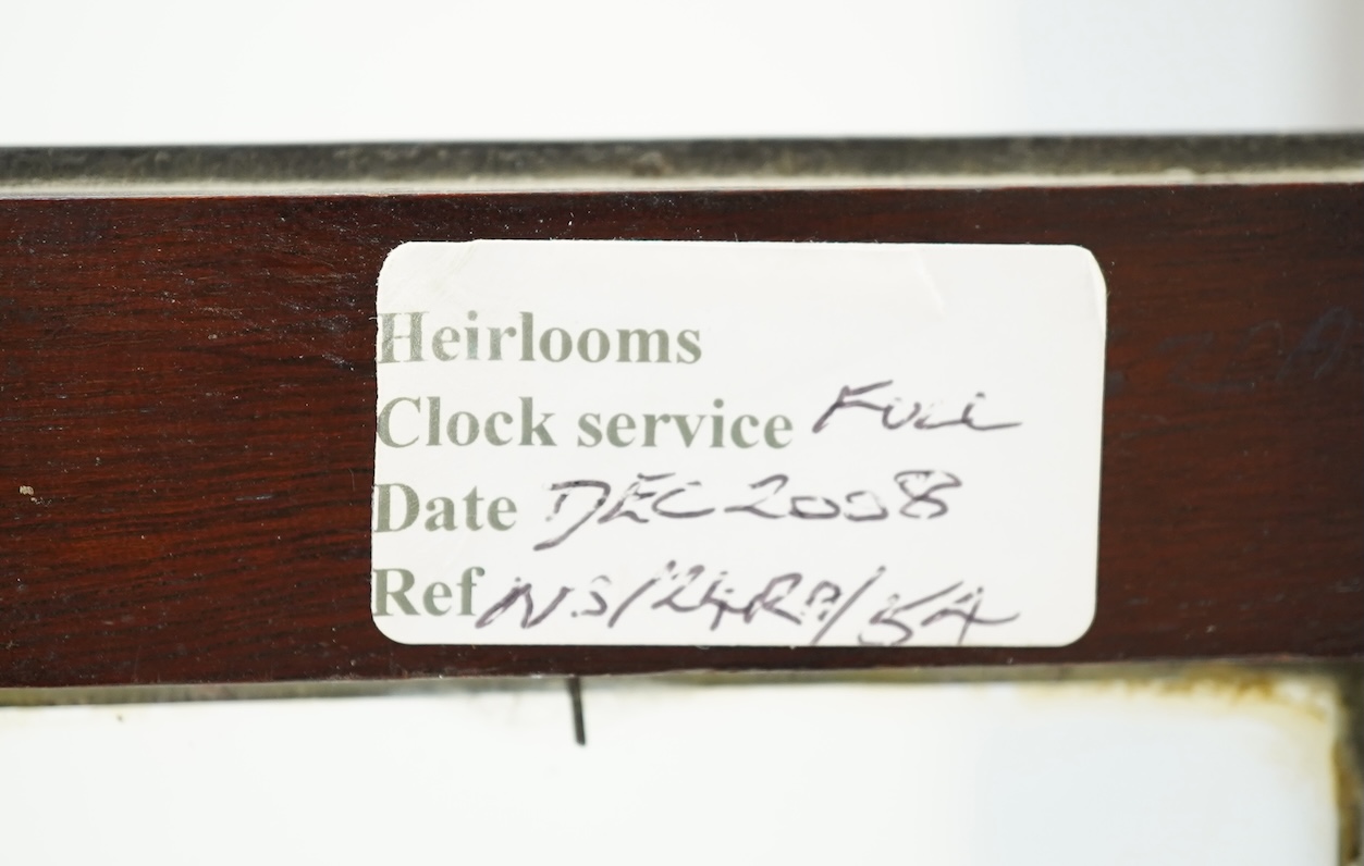A William IV four glass rosewood double fusee library clock by James Muirhead